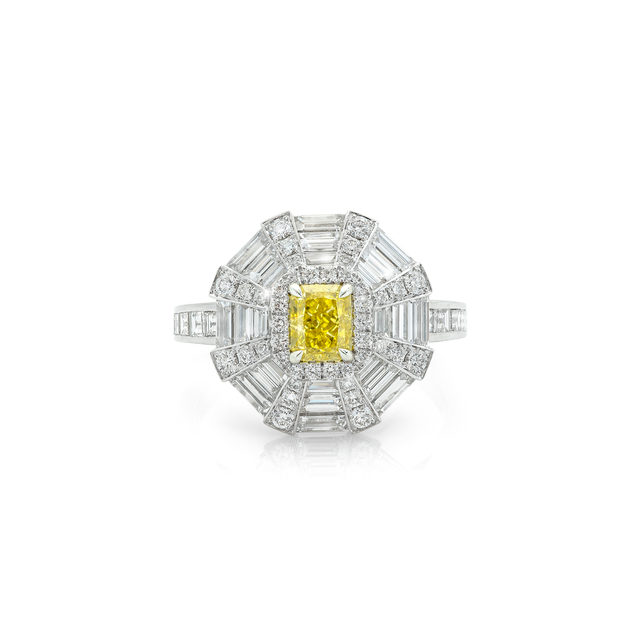 Fancy Intense Yellow Diamond Ring